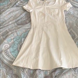 All white petite dress